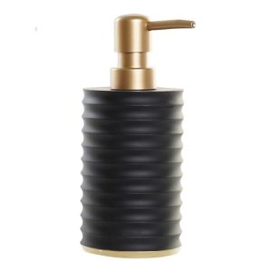 CASA DI ELTURO Zeepdispenser Curve – Zwart/Goud