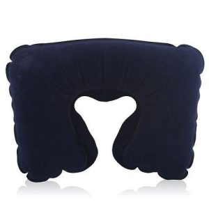 Opblaasbaar nekkussen donker blauw